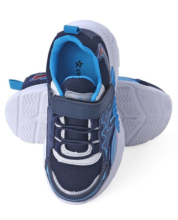 Cute Walk by Babyhug Velcro Closure Sneakers - Navy Blue