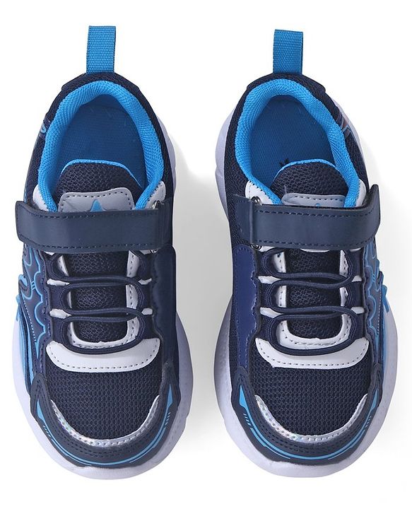Cute Walk by Babyhug Velcro Closure Sneakers - Navy Blue