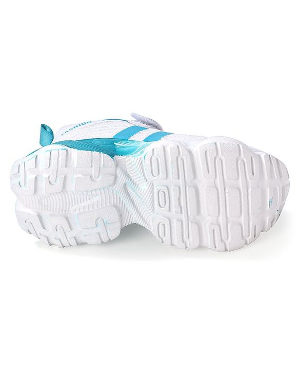 Cute Walk by Babyhug Sneaker Shoes With Velcro Closure - White & Purple