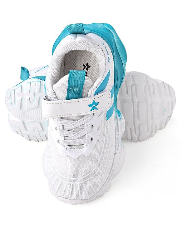 Cute Walk by Babyhug Sneaker Shoes With Velcro Closure - White & Purple