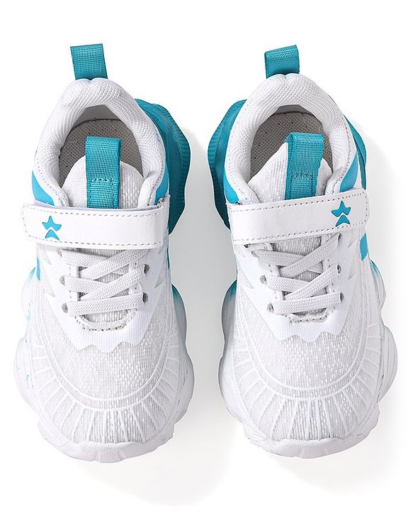 Cute Walk by Babyhug Sneaker Shoes With Velcro Closure - White & Purple