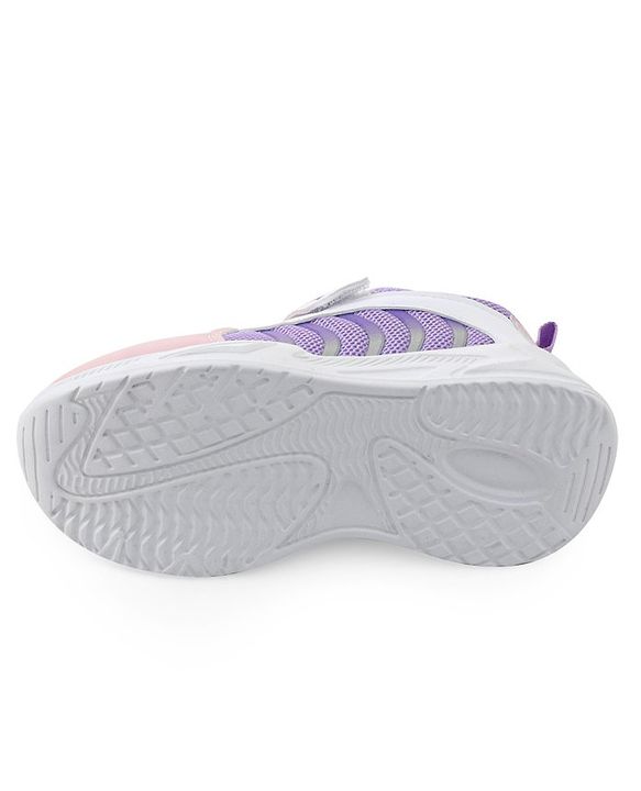 Pine Kids Sneaker with Lace up & Velcro Closure - Blue & Pink