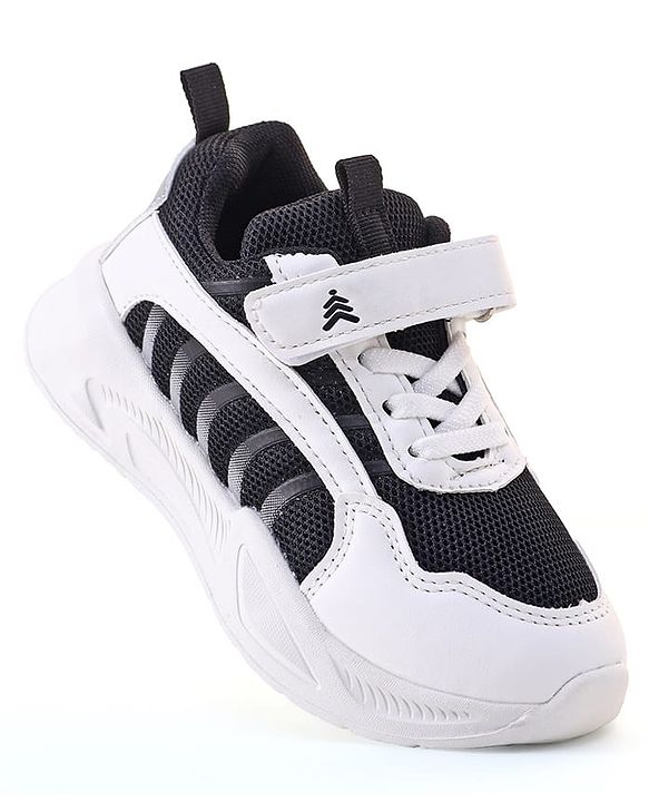 Pine Kids Sneaker with Lace up & Velcro Closure - Blue & Pink
