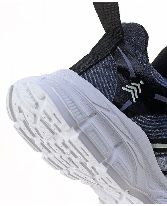 Pine Kids Sneaker with Lace up & Velcro Closure - Black