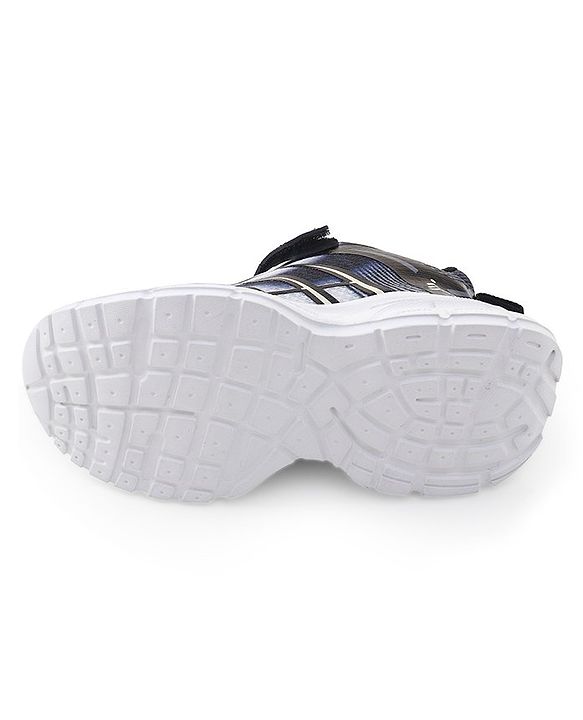 Pine Kids Sneaker with Lace up & Velcro Closure - Black