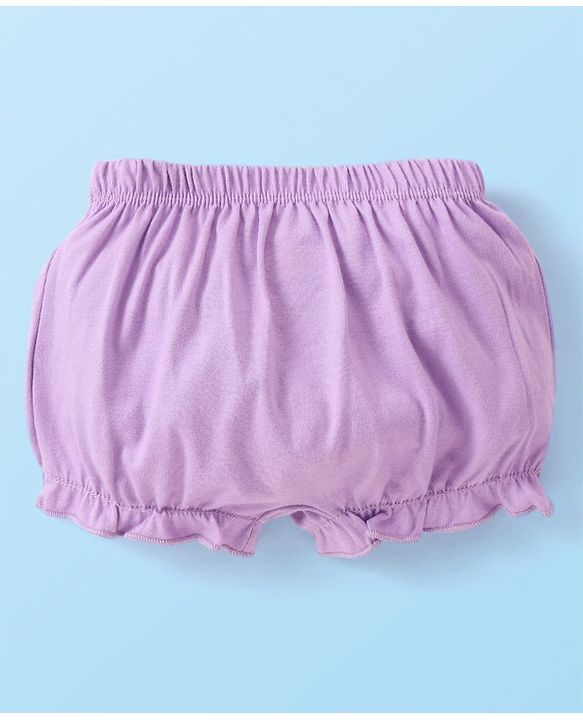 Babyhug Single Jersey 100% Cotton Knit Bloomers Bunny & Floral Print Pack of 5 - White Orange & Yellow