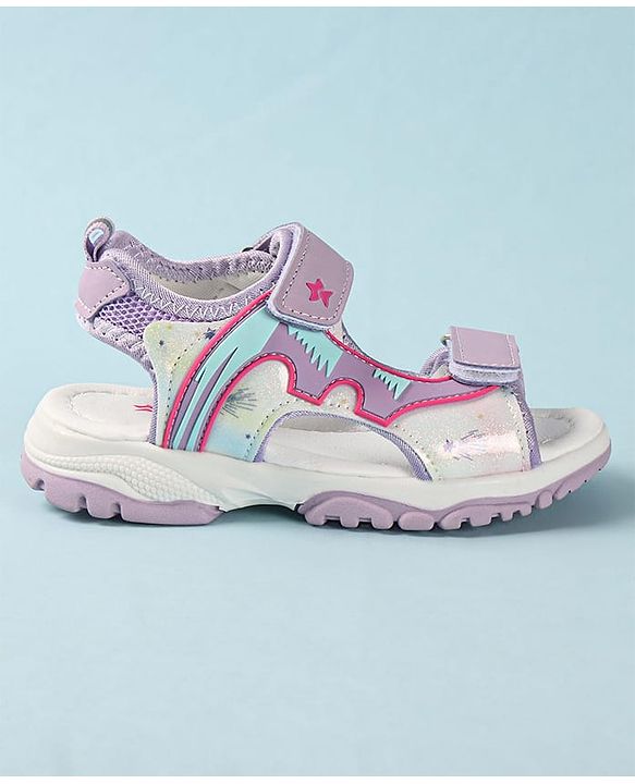Cute Walk by Babyhug Sandals With Velcro Closure - Purple