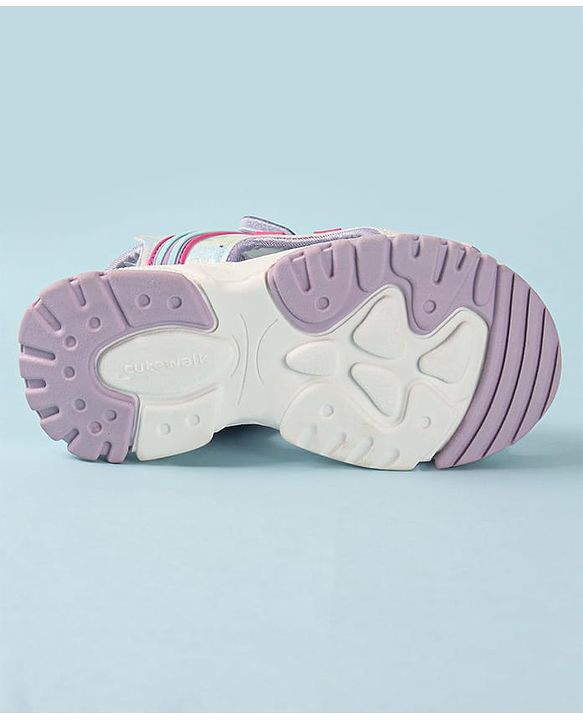 Cute Walk by Babyhug Sandals With Velcro Closure - Purple