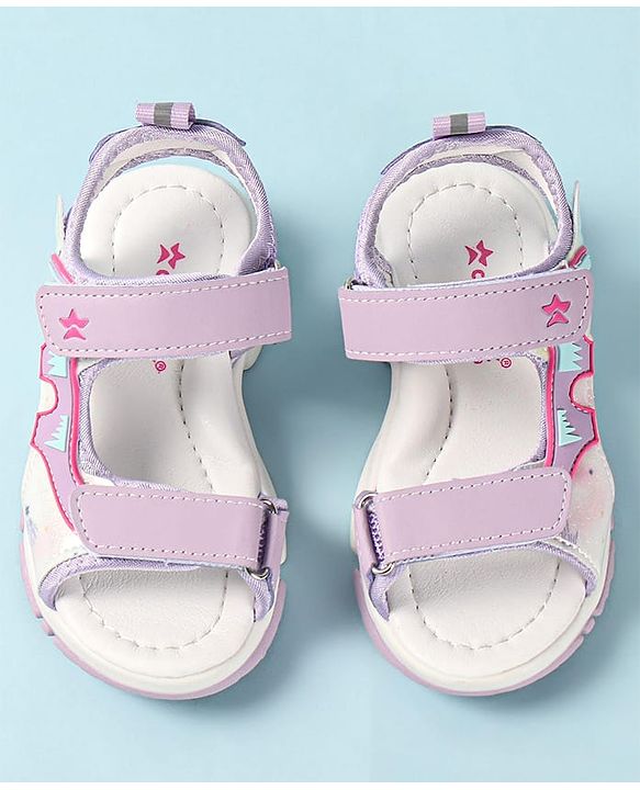 Cute Walk by Babyhug Sandals With Velcro Closure - Purple