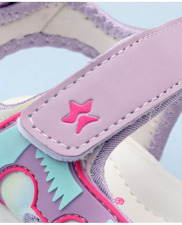 Cute Walk by Babyhug Sandals With Velcro Closure - Purple