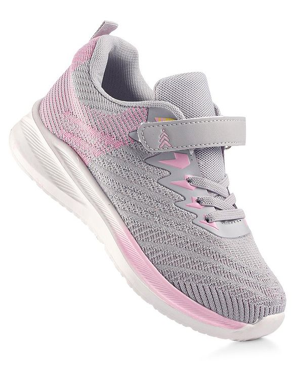 Pine Kids Sneakers with Velcro Closure - White & Green