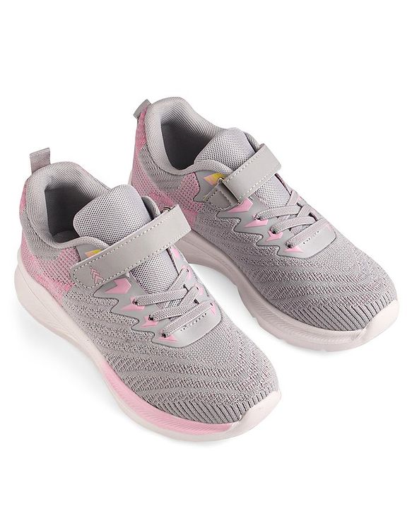 Pine Kids Sneakers with Velcro Closure - White & Green