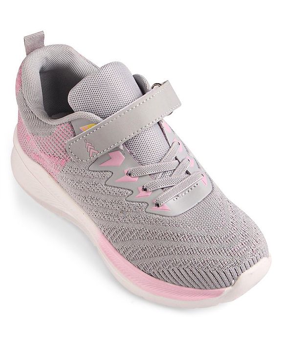 Pine Kids Sneakers with Velcro Closure - White & Green