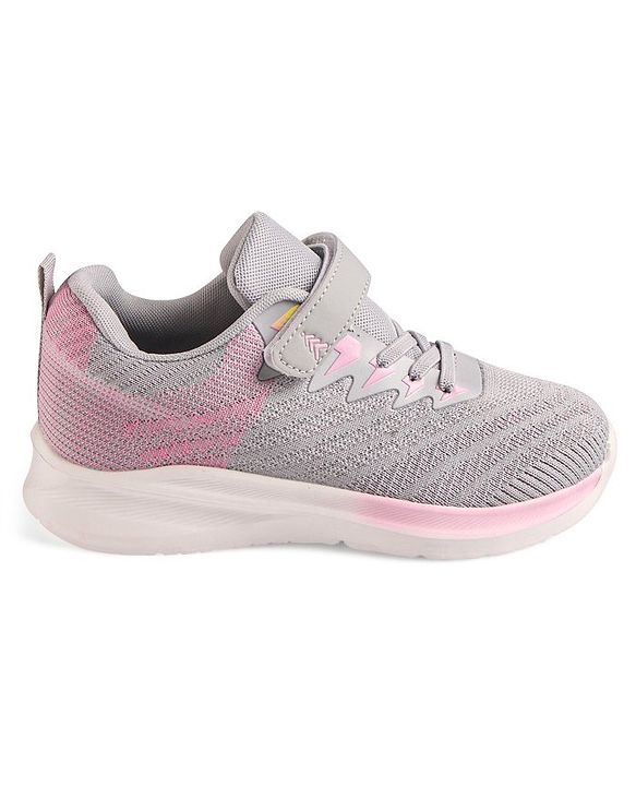 Pine Kids Sneakers with Velcro Closure - White & Green
