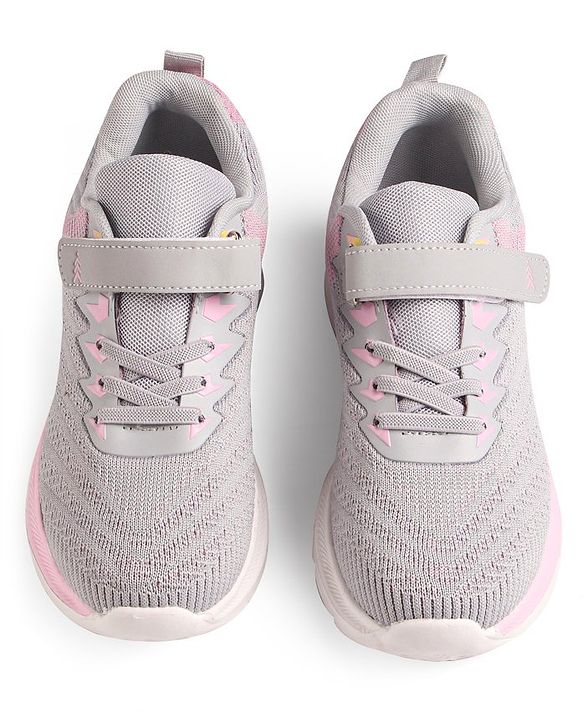 Pine Kids Sneakers with Velcro Closure - White & Green