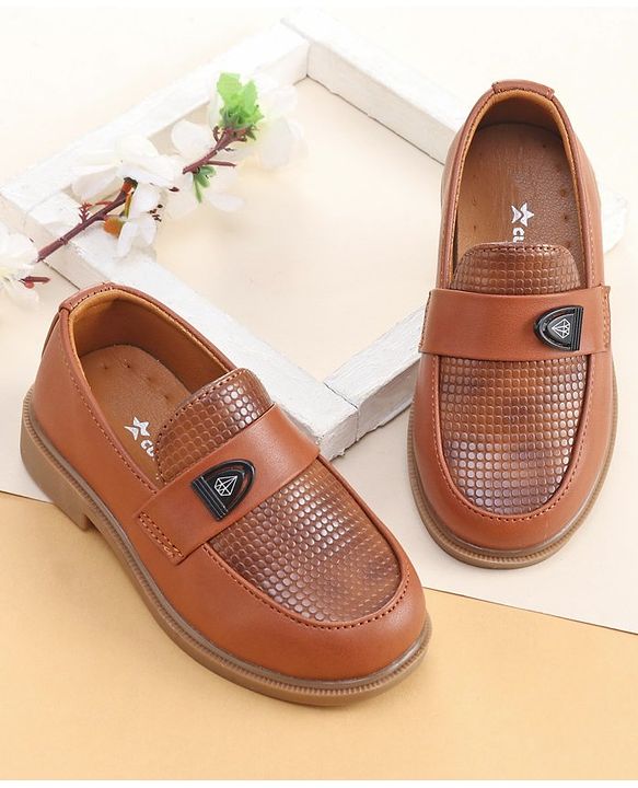 Cute Walk by Babyhug Slip On Loafer Shoes - Brown