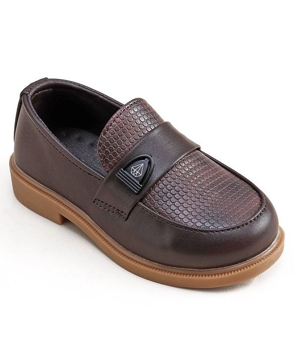 Cute Walk by Babyhug Slip On Loafer Shoes - Dark Brown