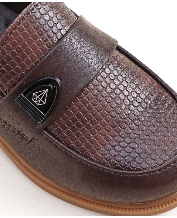 Cute Walk by Babyhug Slip On Loafer Shoes - Dark Brown