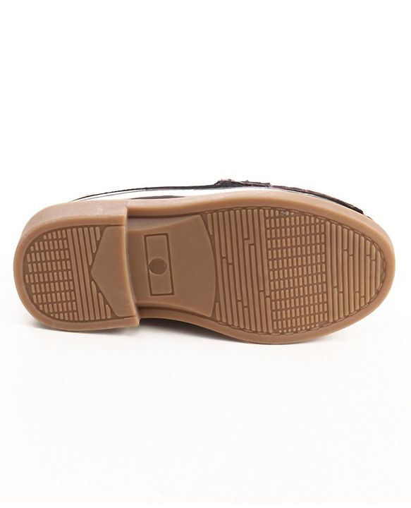 Cute Walk by Babyhug Slip On Loafer Shoes With Textured Design - Brown
