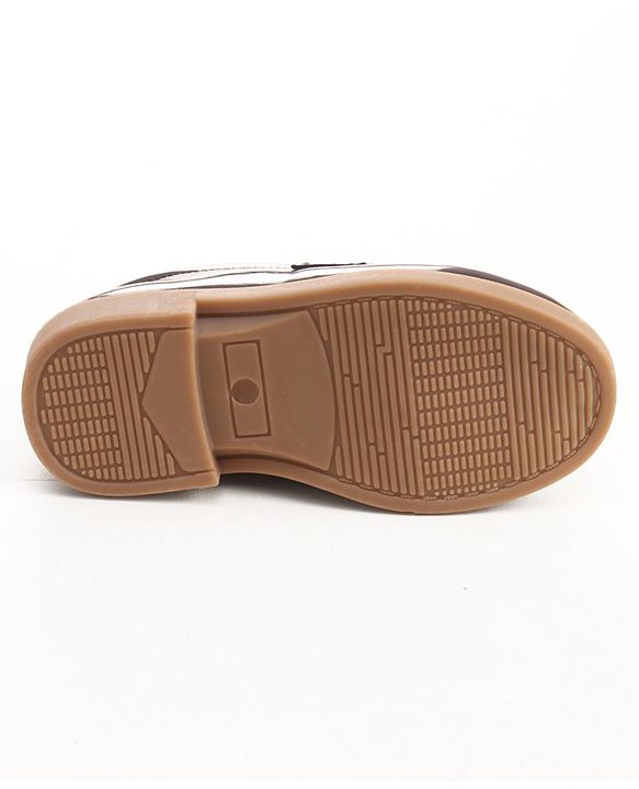 Cute Walk by Babyhug Slip On Formal Shoes- Dark Brown