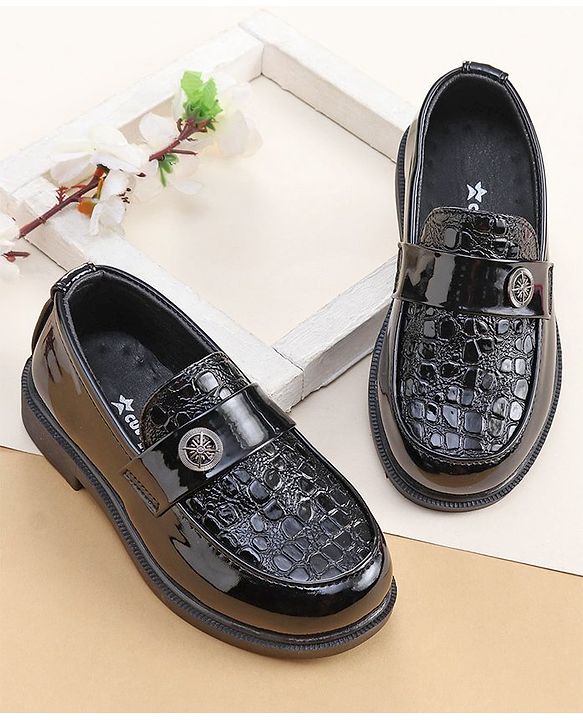 Cute Walk by Babyhug Slip On Formal Shoes- Brown