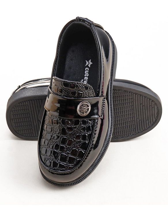 Cute Walk by Babyhug Slip On Formal Shoes- Brown