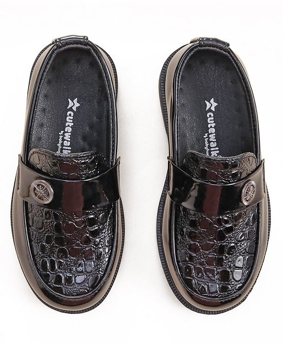 Cute Walk by Babyhug Slip On Formal Shoes- Brown