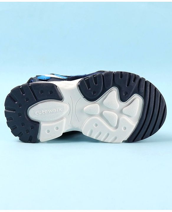 Cute Walk by Babyhug Sandals with Velcro Closure - Blue