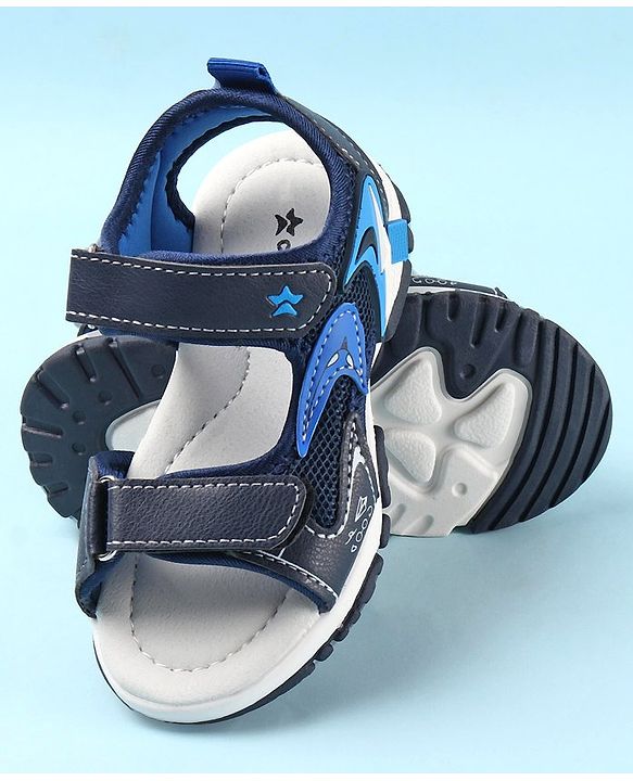 Cute Walk by Babyhug Sandals with Velcro Closure - Blue