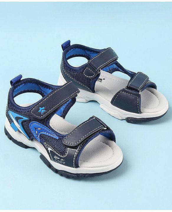 Cute Walk by Babyhug Sandals with Velcro Closure - Blue