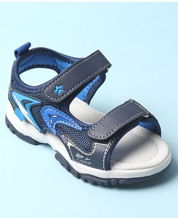 Cute Walk by Babyhug Sandals with Velcro Closure - Blue