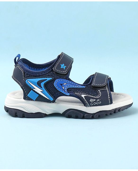 Cute Walk by Babyhug Sandals with Velcro Closure - Blue