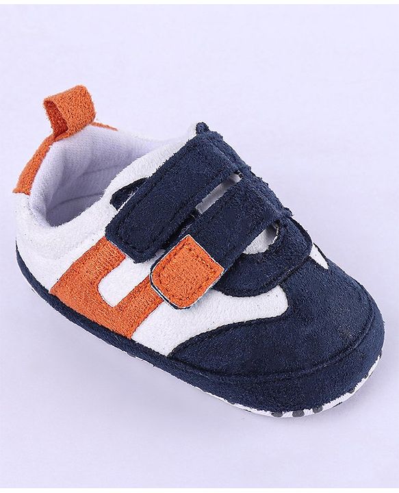 Cute Walk by Babyhug Colour Block Velcro Closure Booties - Grey