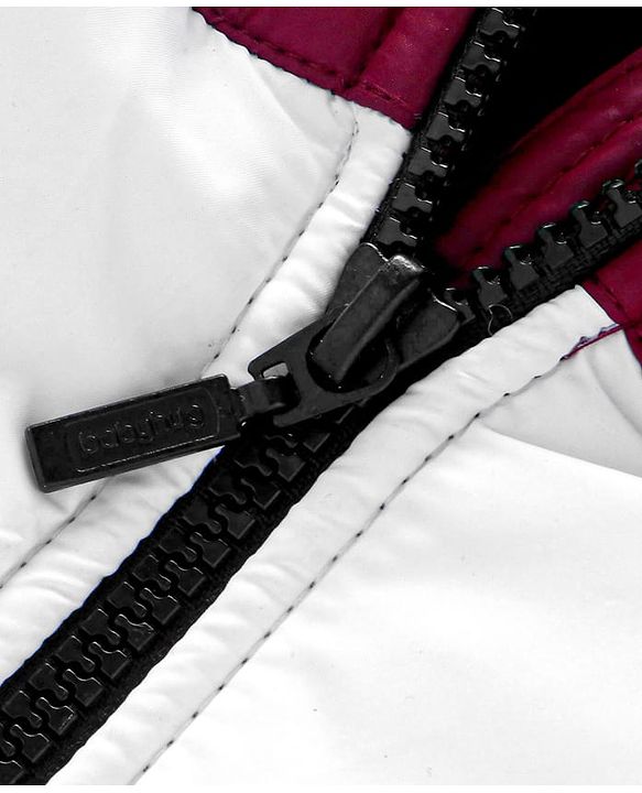 Babyhug Woven Full Raglan Sleeves Hooded Jacket with Cut & Sew Design & Patch Detailing - Plum