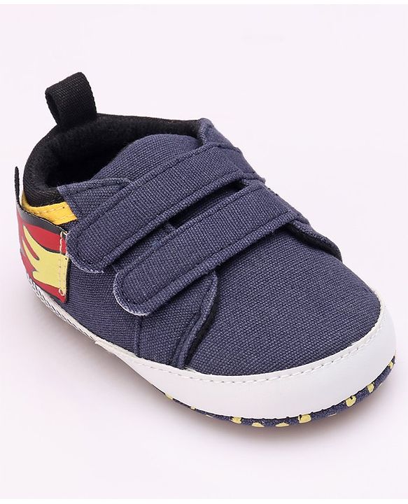 Cute Walk by Babyhug Booties Velcro Closure - Navy Blue