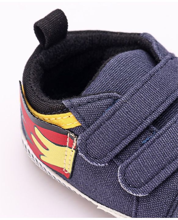 Cute Walk by Babyhug Booties Velcro Closure - Navy Blue