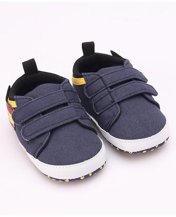 Cute Walk by Babyhug Booties Velcro Closure - Navy Blue