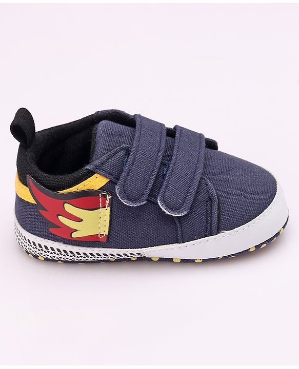 Cute Walk by Babyhug Booties Velcro Closure - Navy Blue