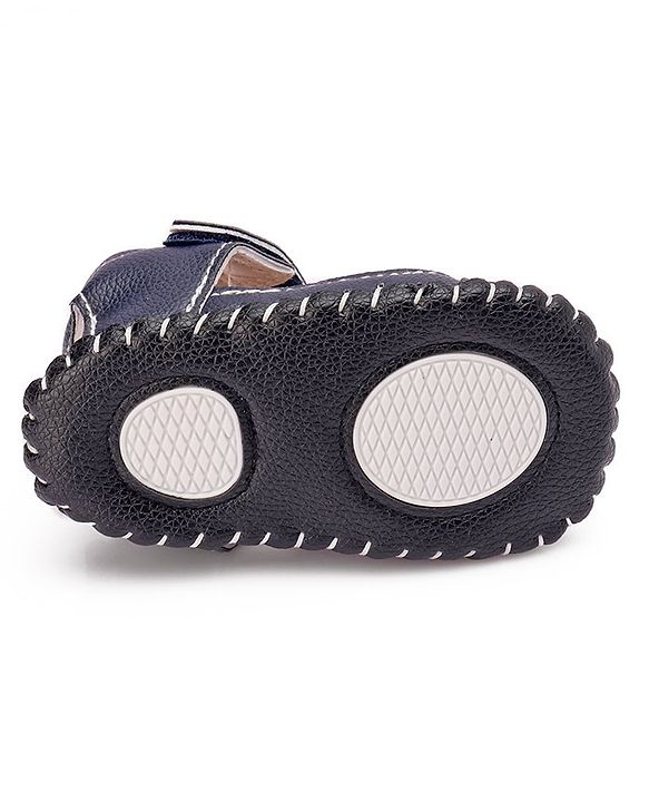 Cute Walk by Babyhug Booties with Velcro Closure - Navy Blue