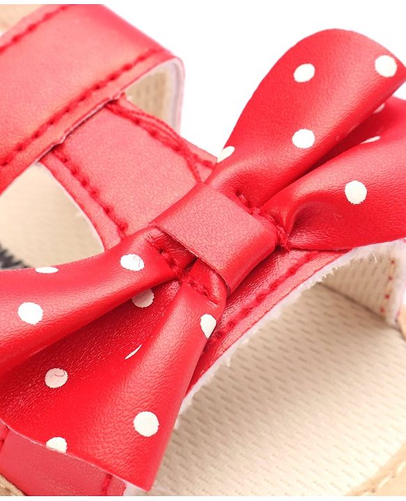 Cute Walk by Babyhug Velcro Closure Booties Bow Applique - Black