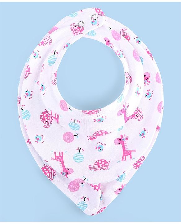 Babyhug Drool Bibs Pack of 5 - Multicolor