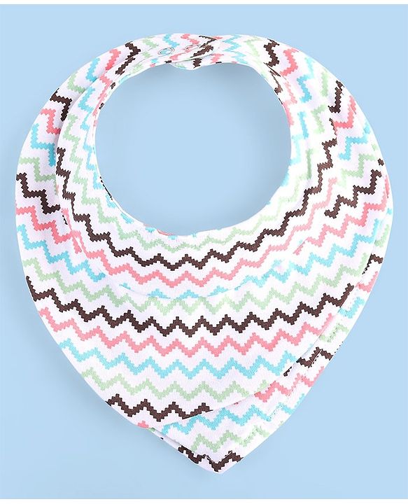 Babyhug Drool Bibs Pack of 5 - Multicolor
