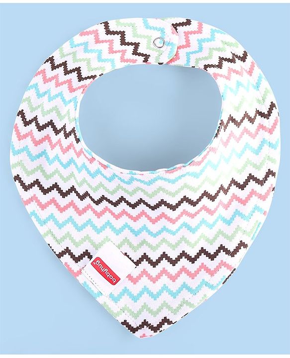 Babyhug Drool Bibs Pack of 5 - Multicolor