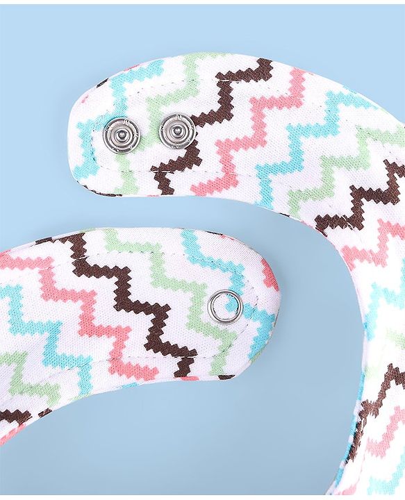 Babyhug Drool Bibs Pack of 5 - Multicolor