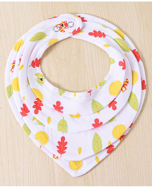 Babyhug Drool Bibs Pack of 5 - Multicolor