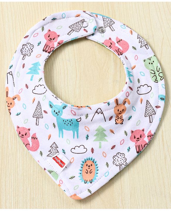 Babyhug Drool Bibs Pack of 5 - Multicolor