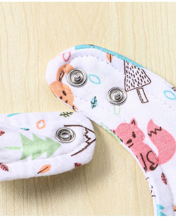 Babyhug Drool Bibs Pack of 5 - Multicolor