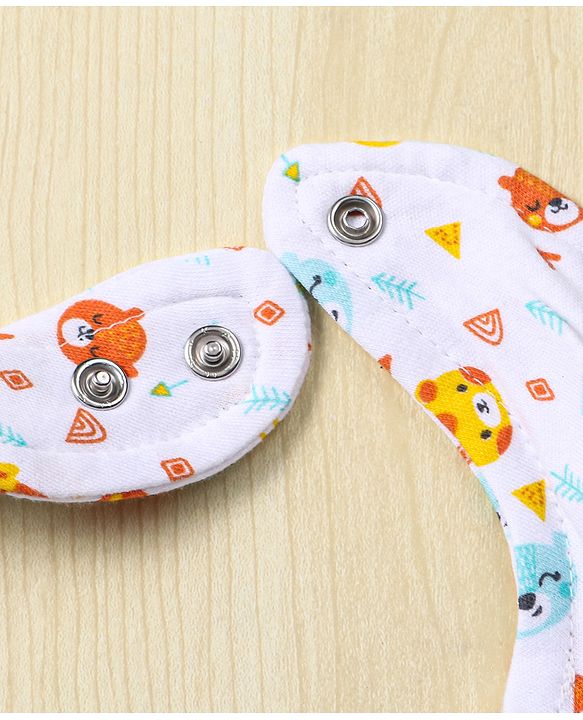Babyhug Drool Bibs Pack of 5 - Multicolor