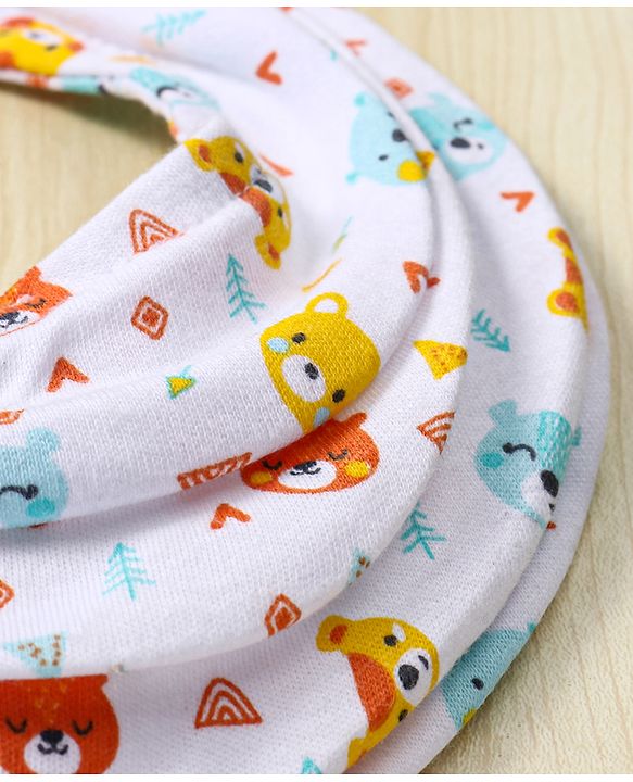 Babyhug Drool Bibs Pack of 5 - Multicolor