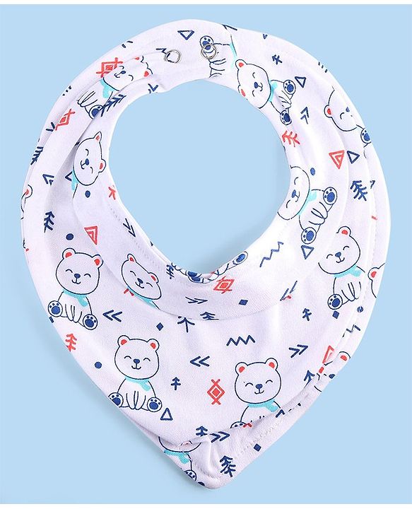 Babyhug Drool Bibs Pack of 5 - Multicolor
